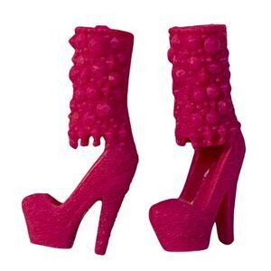 Barbie Shoes Boots Color Play Fashion Fever 2012 Pink Jeweled